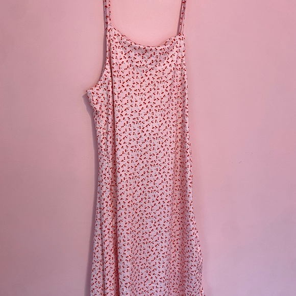 Very cute pink cherry slip on dress - Picture 1 of 2